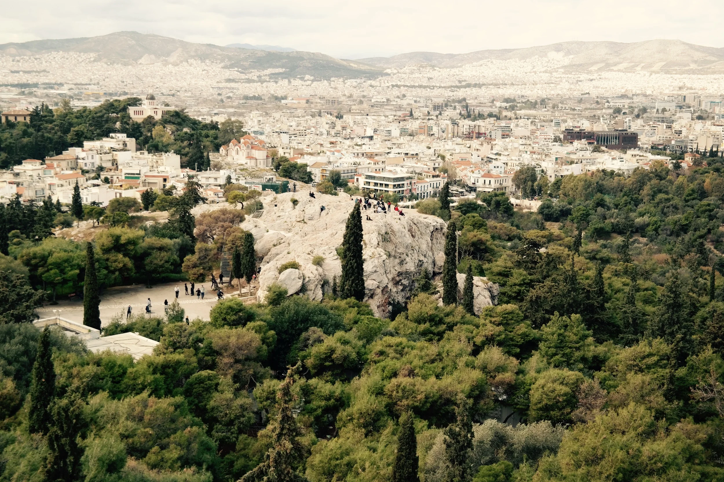 Here is the Areopagus, or Mars Hill. This is the spot where Paul preached to the Greeks in Acts 17. It was so cool to sit there and read that passage, imagining what it was like so many hundreds of years ago. 