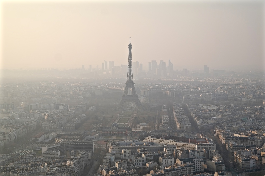 The view from Tour Montparnasse . We bought our tickets in advance, and enjoyed the panoramic views from the top of the tower.