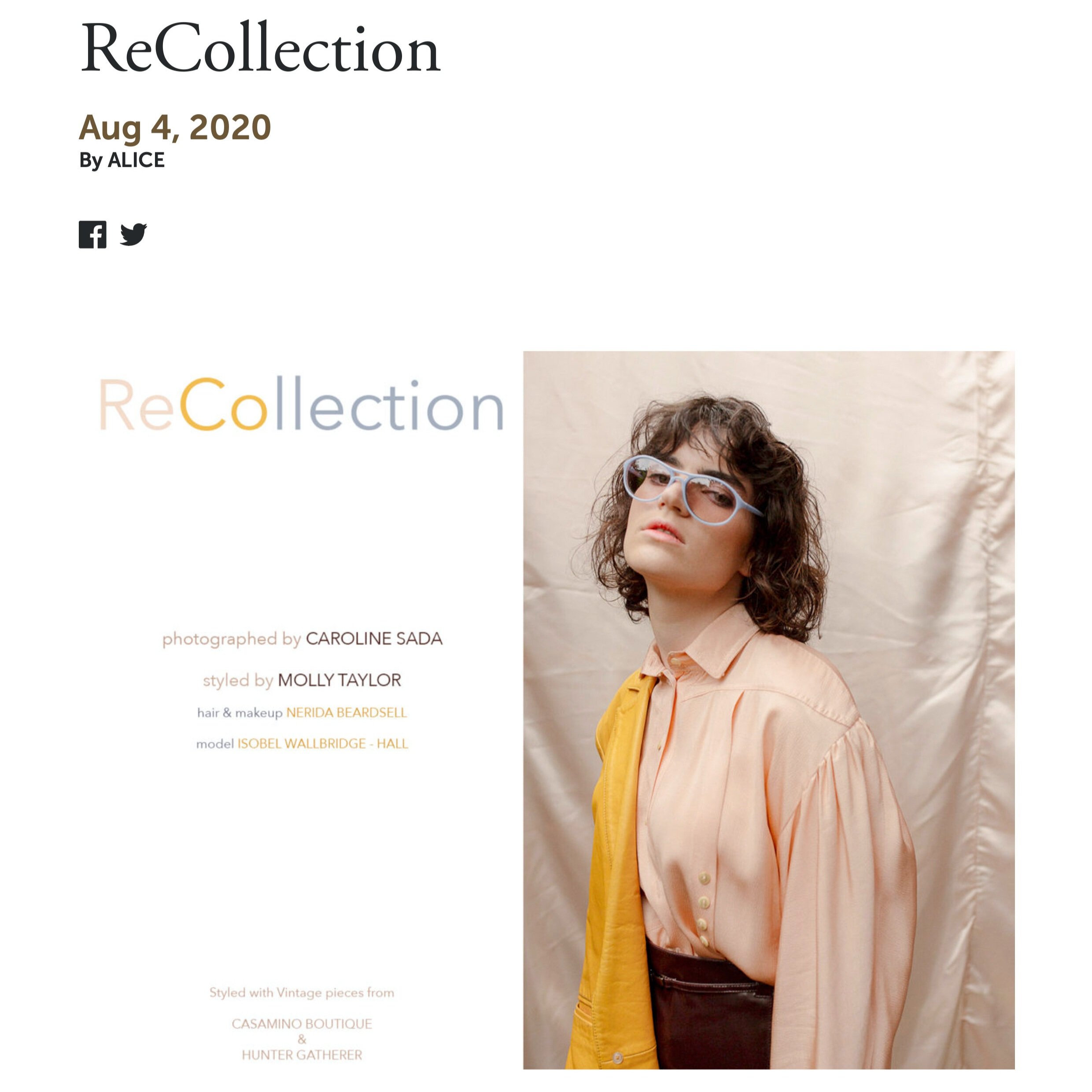 RECOLLECTION | FASHION EDITORIAL