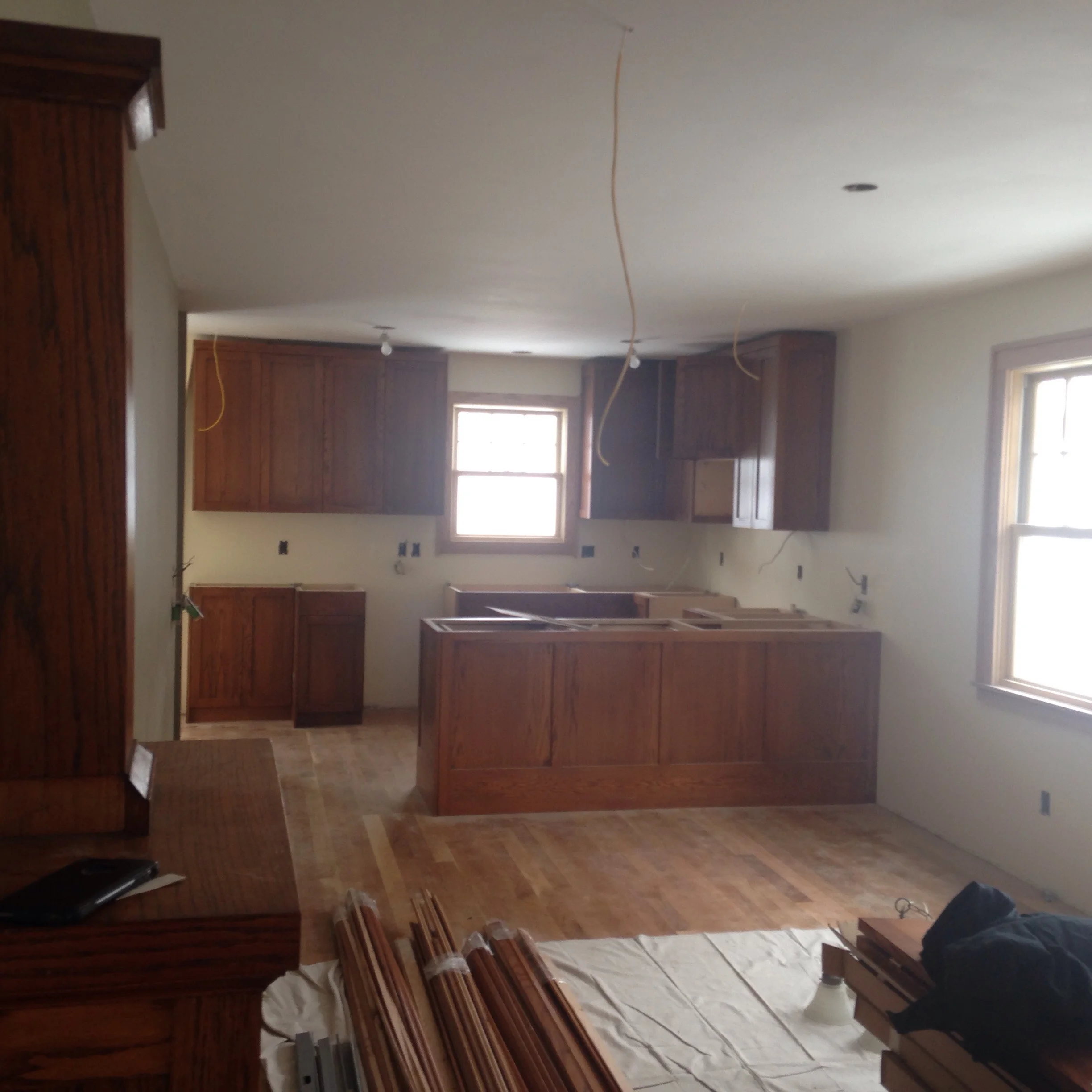 Kitchen cabinets in
