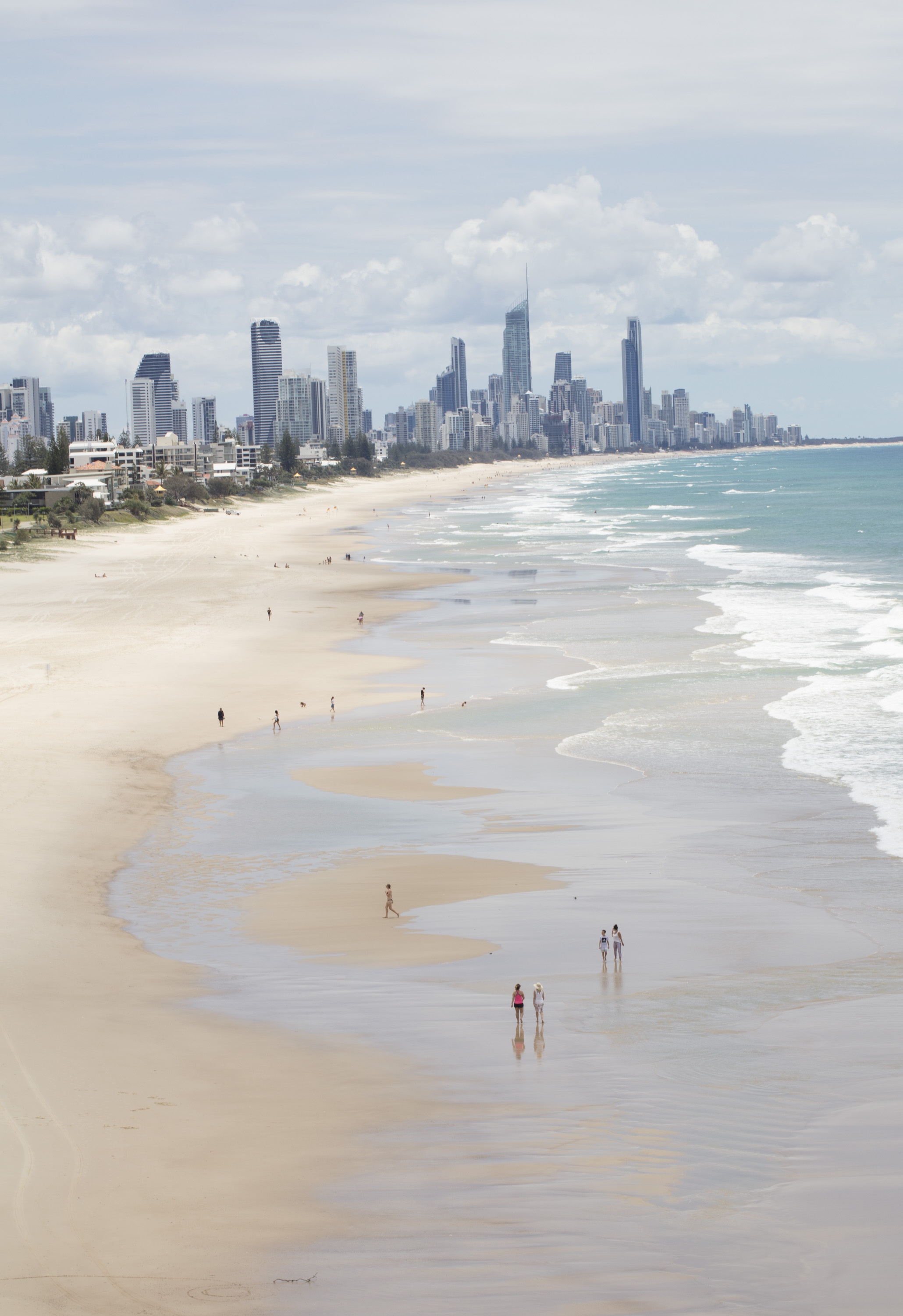  the view from Mick Shamburg Park Lookout, North Burleigh. Gold Coast. QLD...Looking North towards Surfers Paradise 