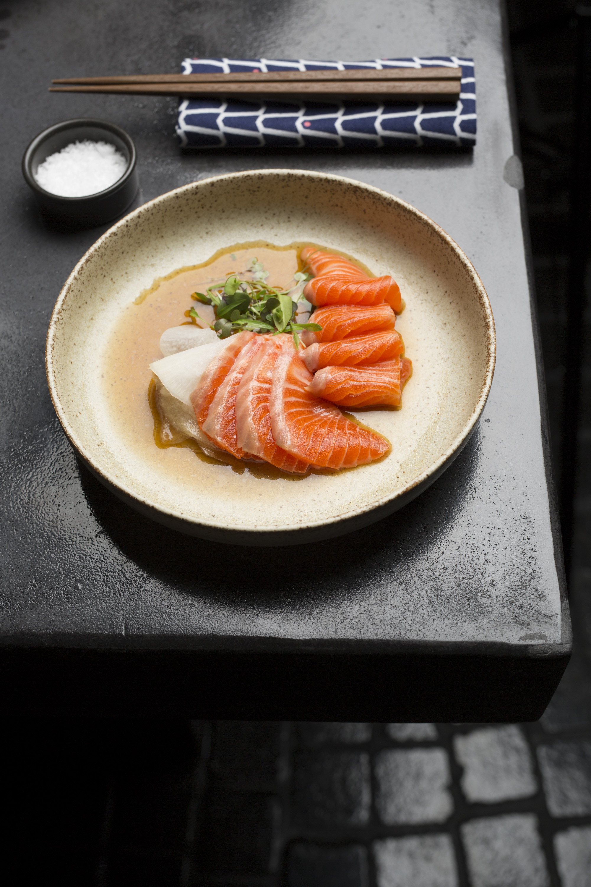  Iku Yakitori, 1730 Gold Coast Highway, Burleigh Heads, Qld. "Ocean Trout with Shiso Ponzu" 