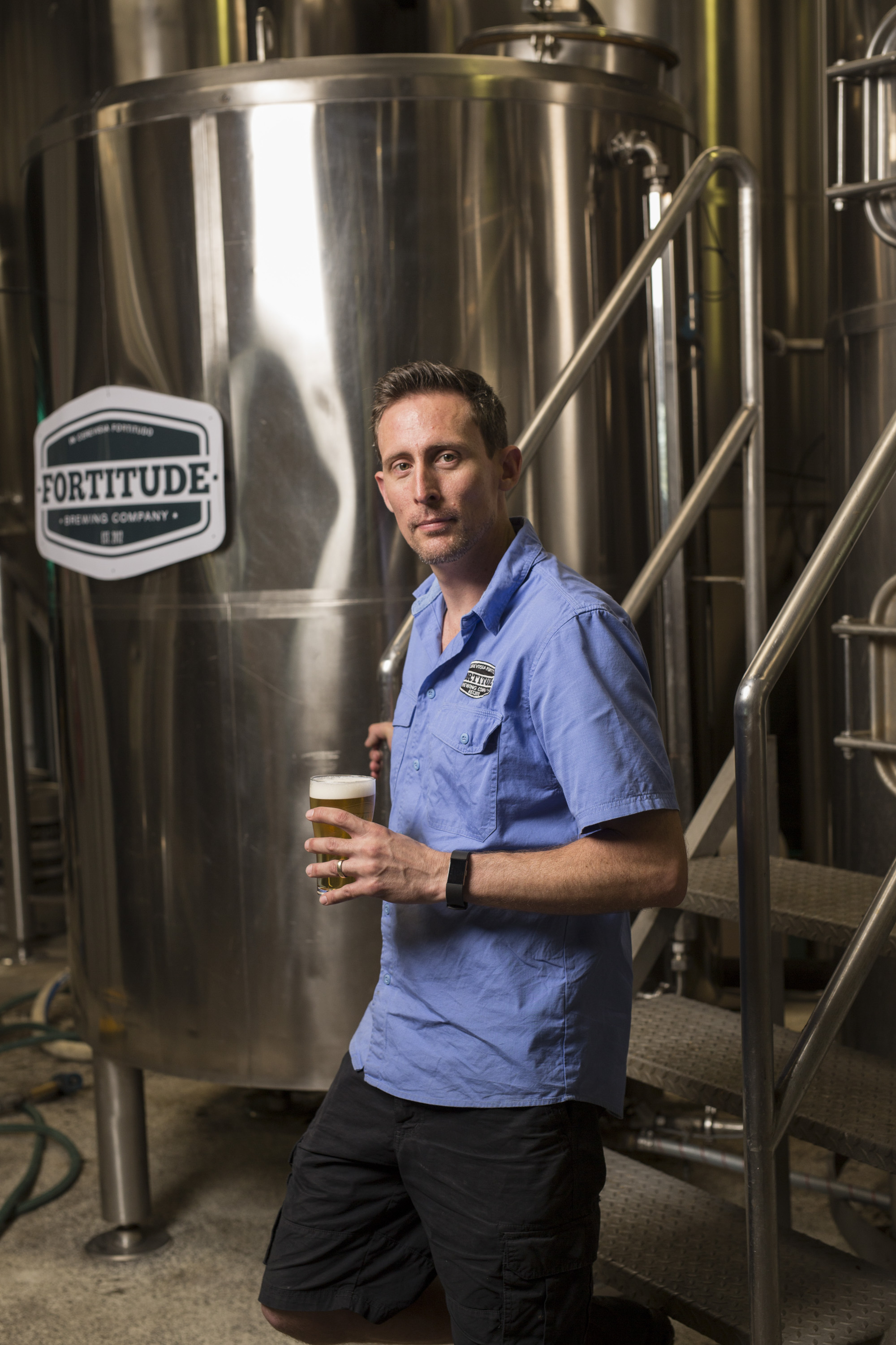  Bill Foley, Head Brewer at Fortitude Brewing Co, Mount Tamborine. 