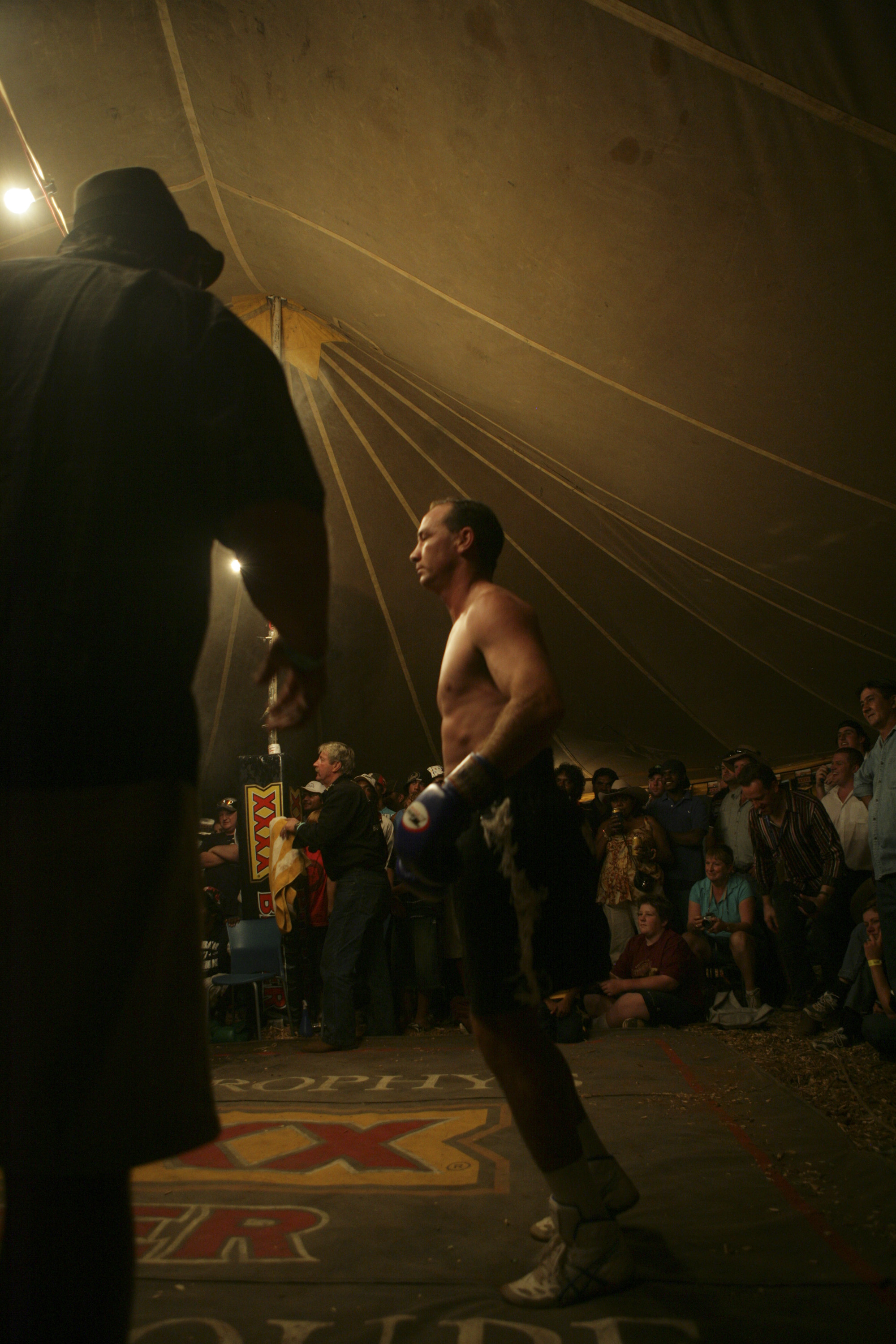  Fred Brophy's Boxing Tent, Mt Isa. for Good Weekend Magazine    