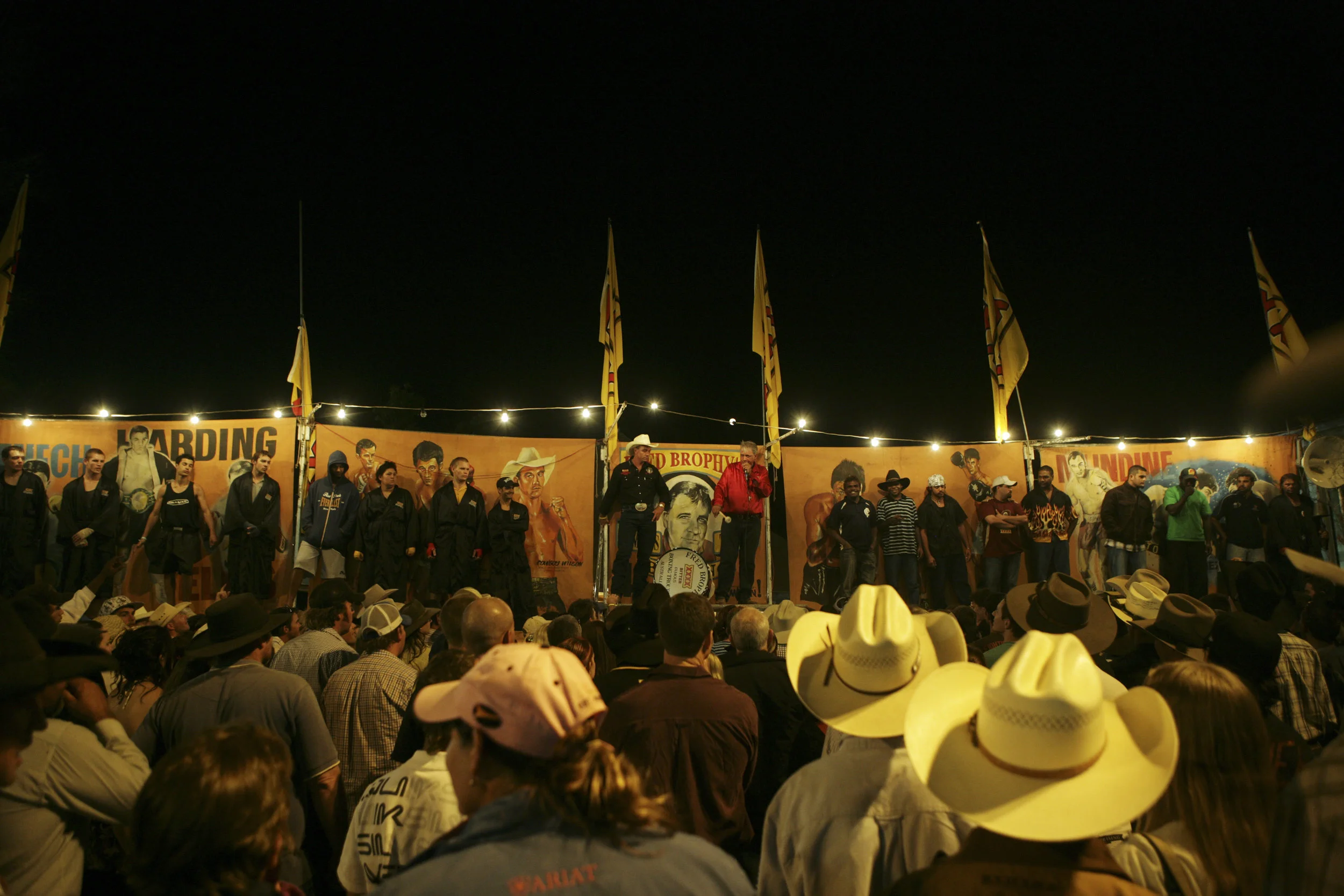 Fred Brophy's Boxing Tent, Mt Isa. for Good Weekend Magazine