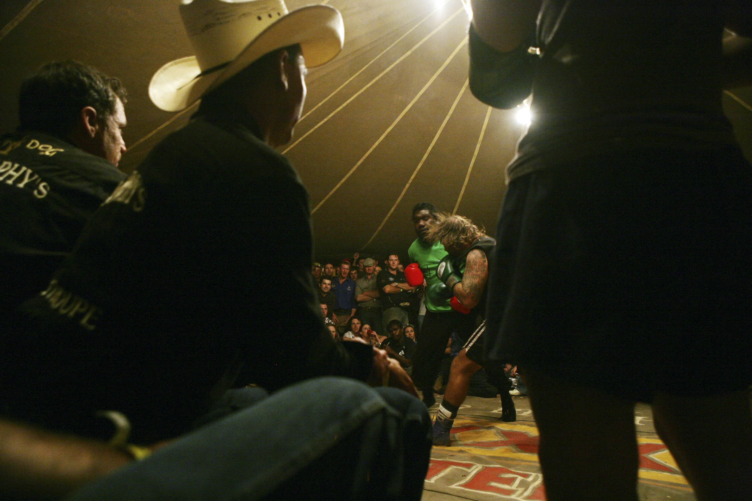 Fred Brophy's Boxing Tent, Mt Isa. for Good Weekend Magazine