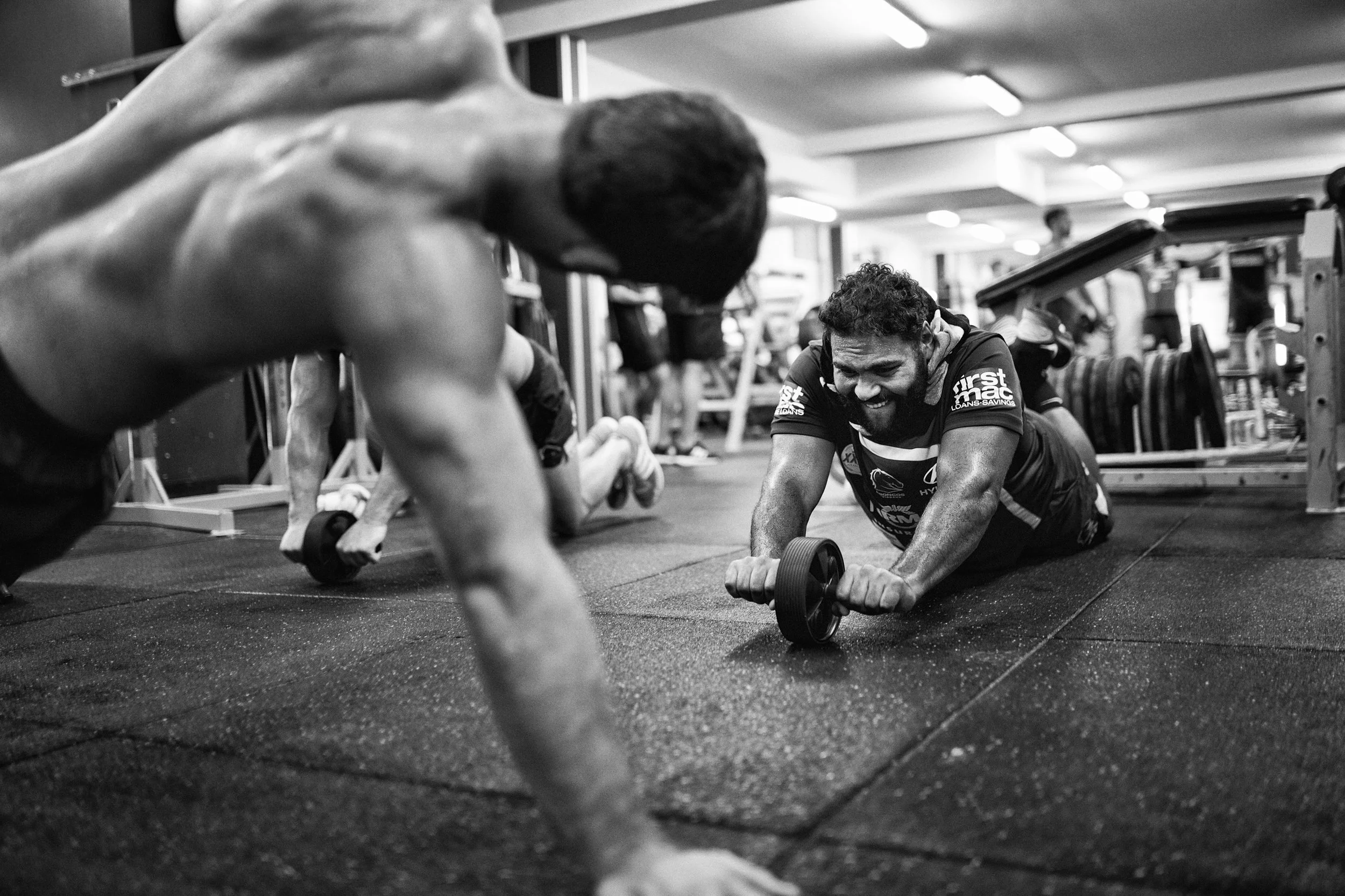 Broncos training session for Men's Health Magazine