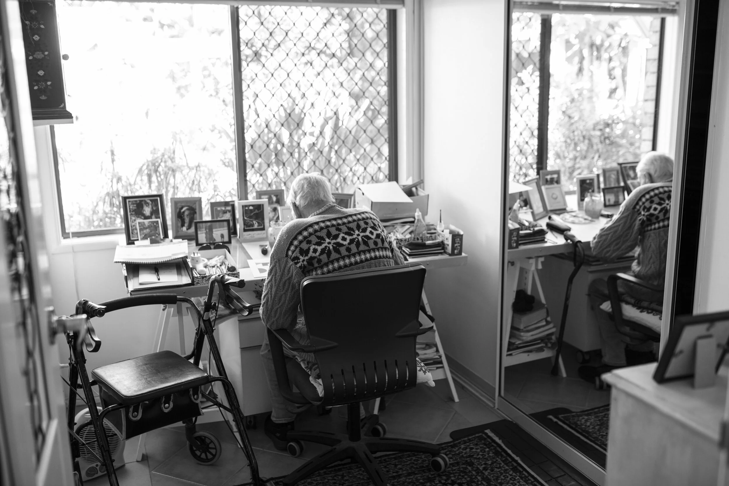  The Artist Marc Clark photographed at Home in Deception Bay, Qld, Australia  