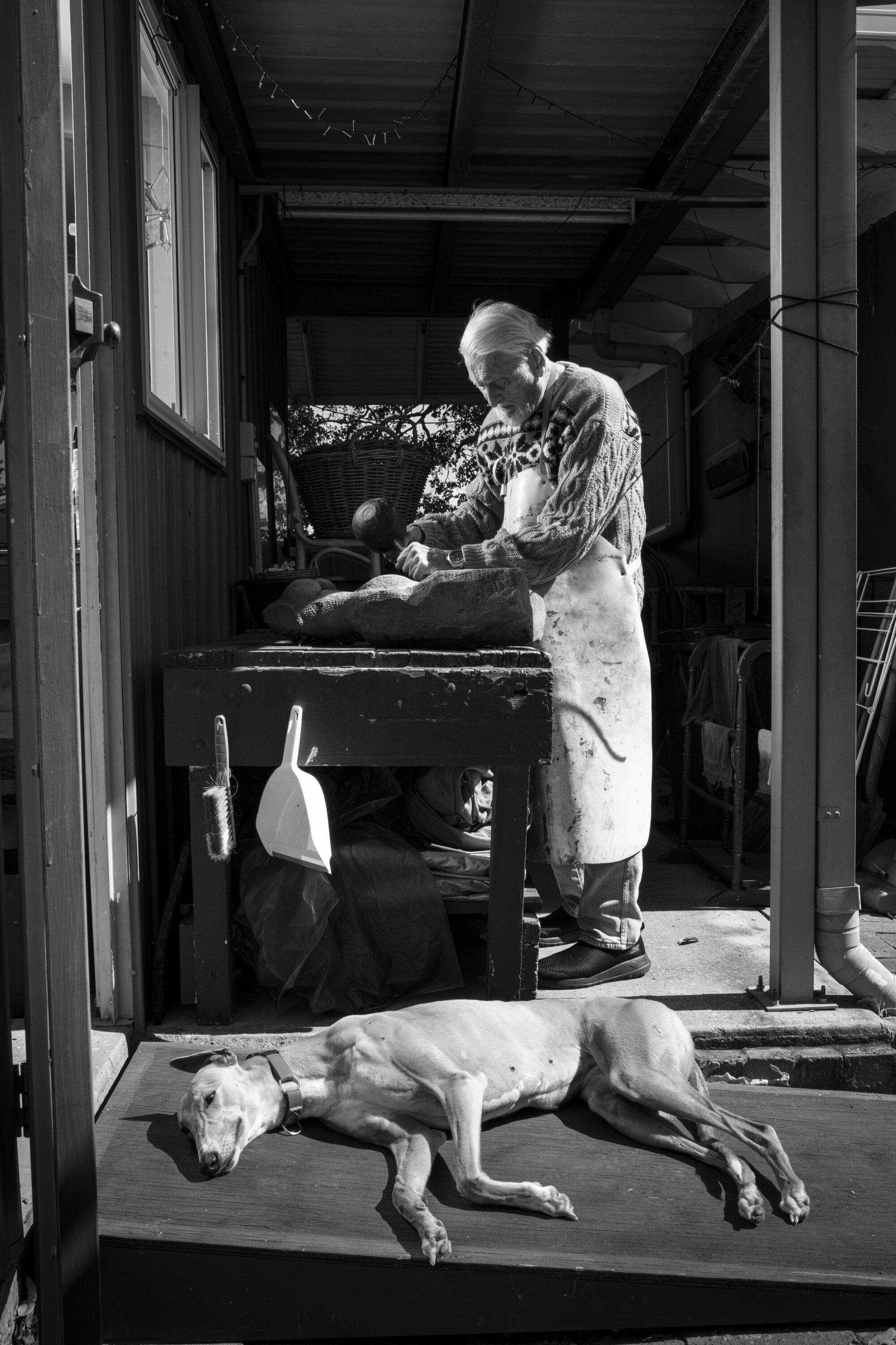  The Artist Marc Clark photographed at Home in Deception Bay, Qld, Australia  