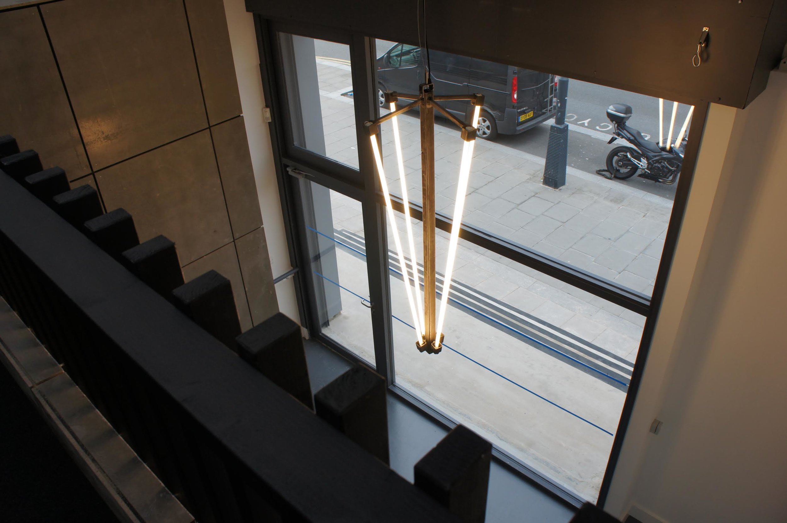 Lights were hung using Tecni-cable