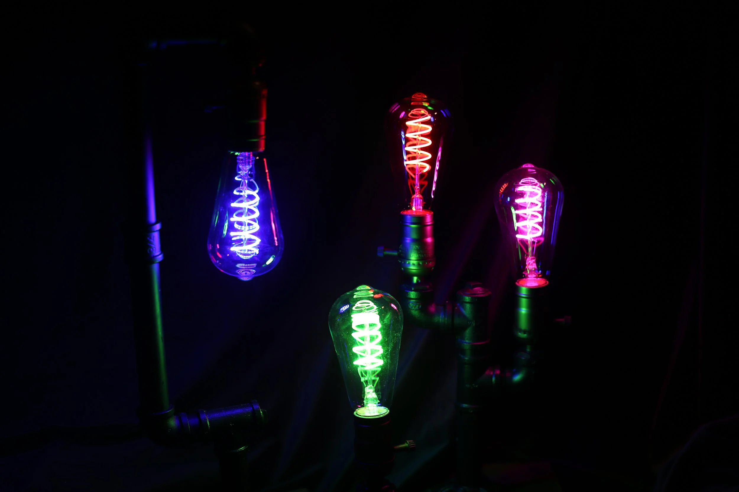LED Spiral Color Light Bulb E27- Australian use only