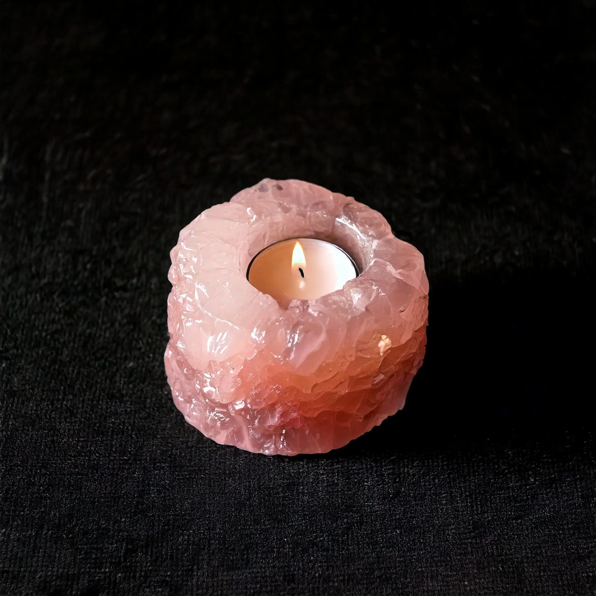 Rose Quartz Tealight Candle holder