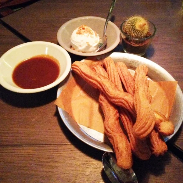 Brickhouse churros…that caramel sauce though.