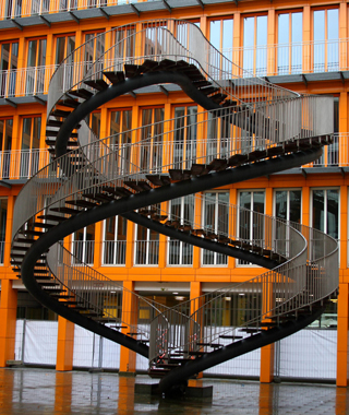 Double-helix staircase in Umschreibung, Munich, Germany (C) Alfredo Jones