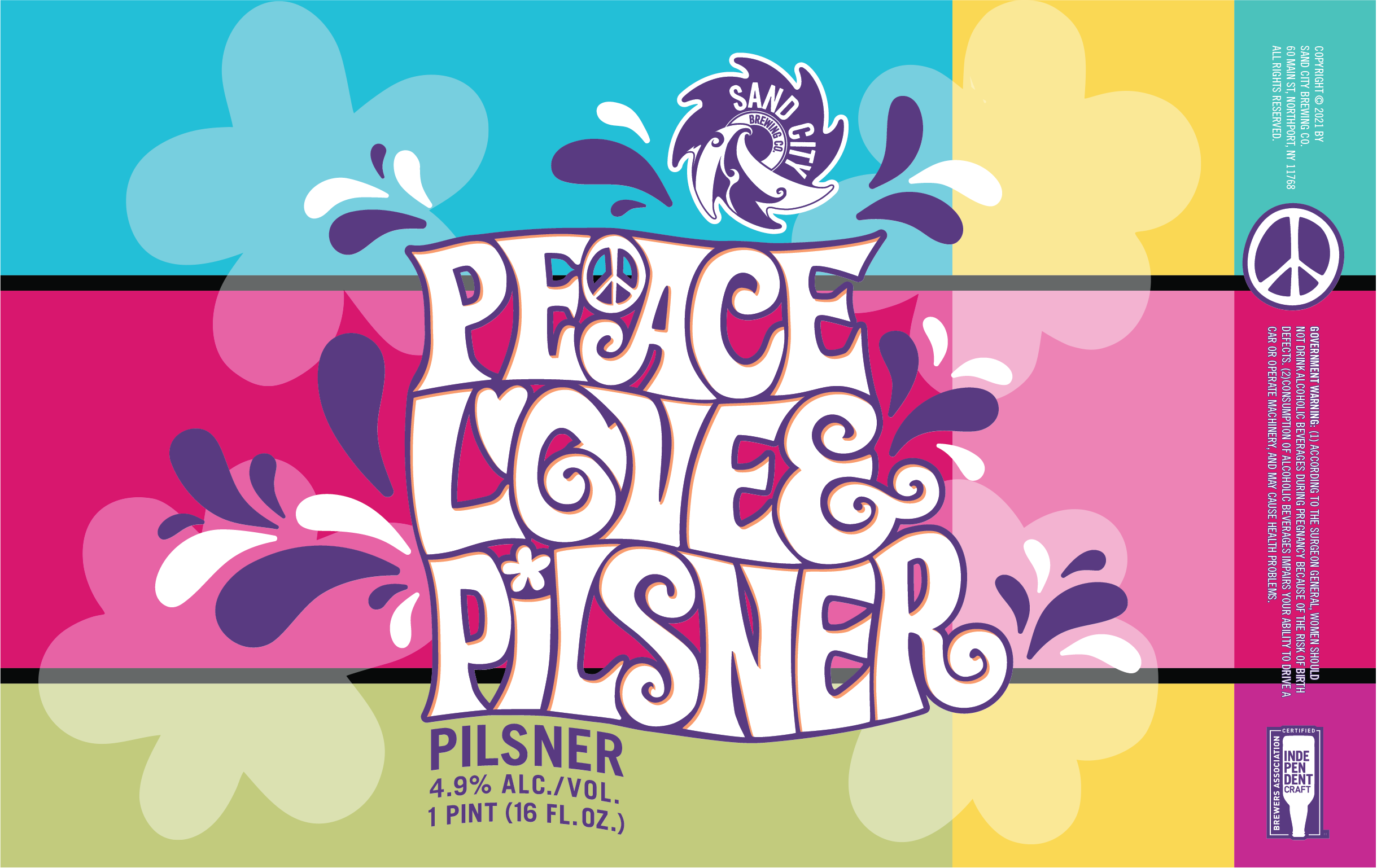 PEACE LOVE &amp; PILSNER