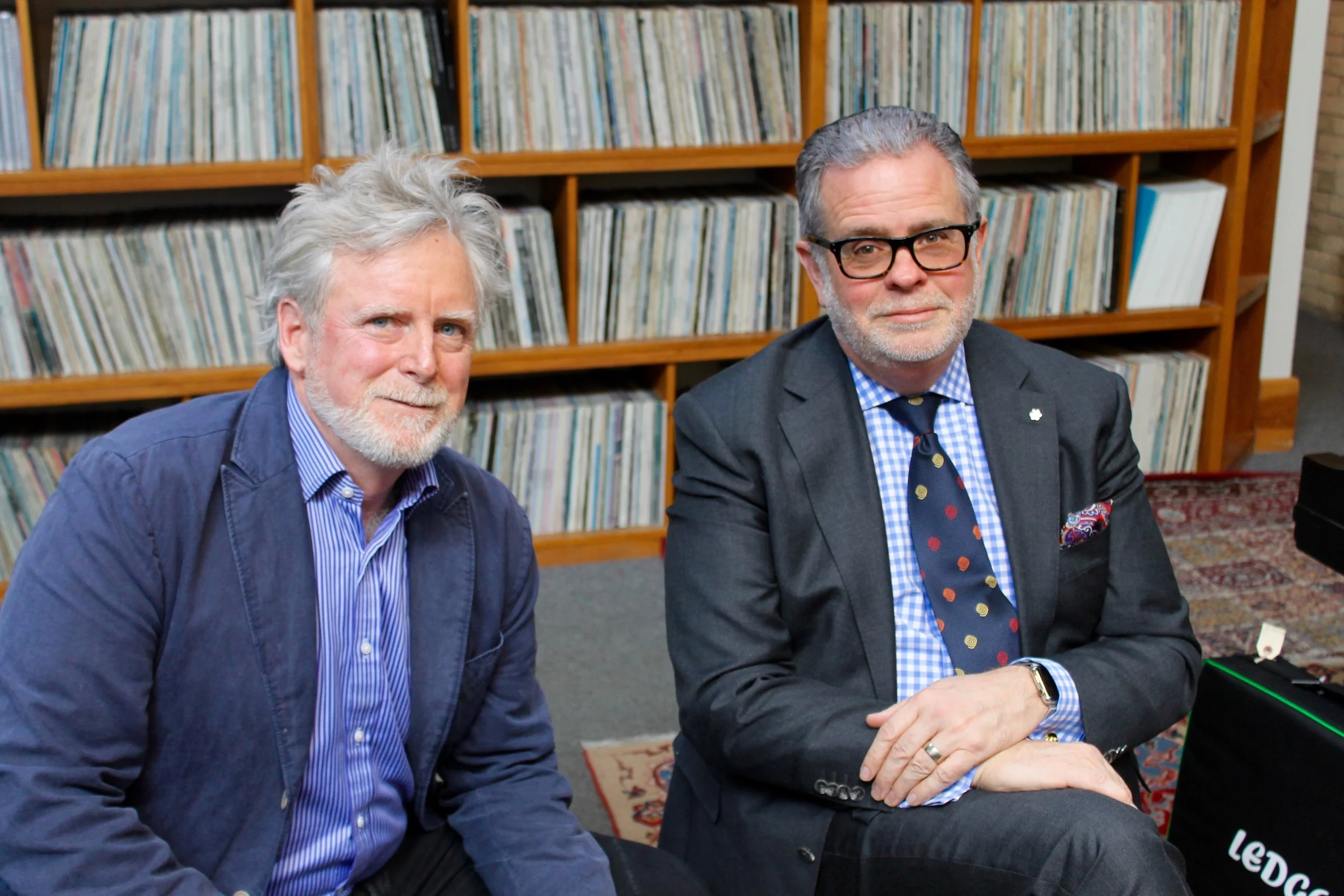 Galloway film Producer/Director James Cullingham (left) with JazzFM CEO, Ross Porter (right) - Mar. 2016