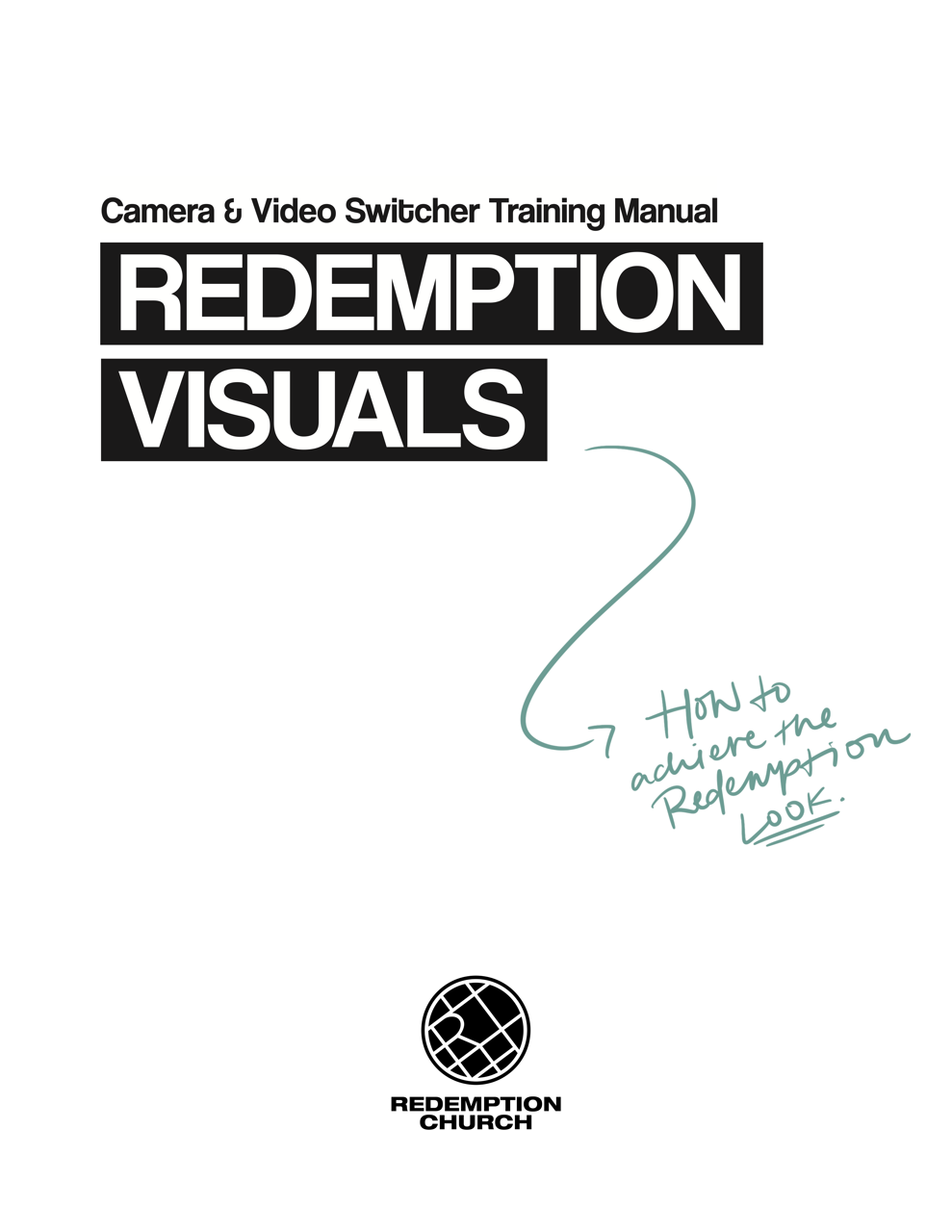 Camera &amp; Video Switcher Training Manual
