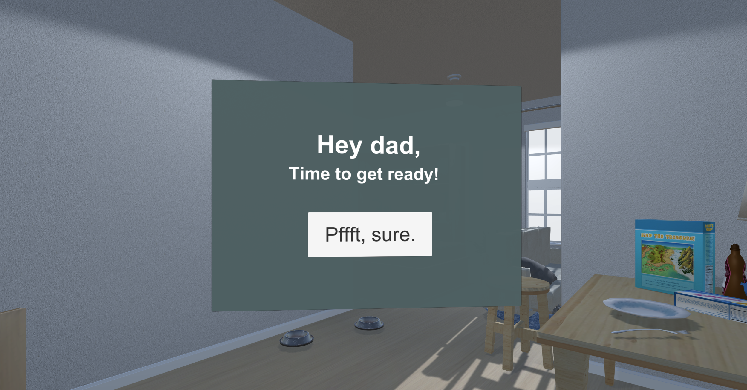 Greeting Scene Testing | Abandoned idea. The greeting is too flat.