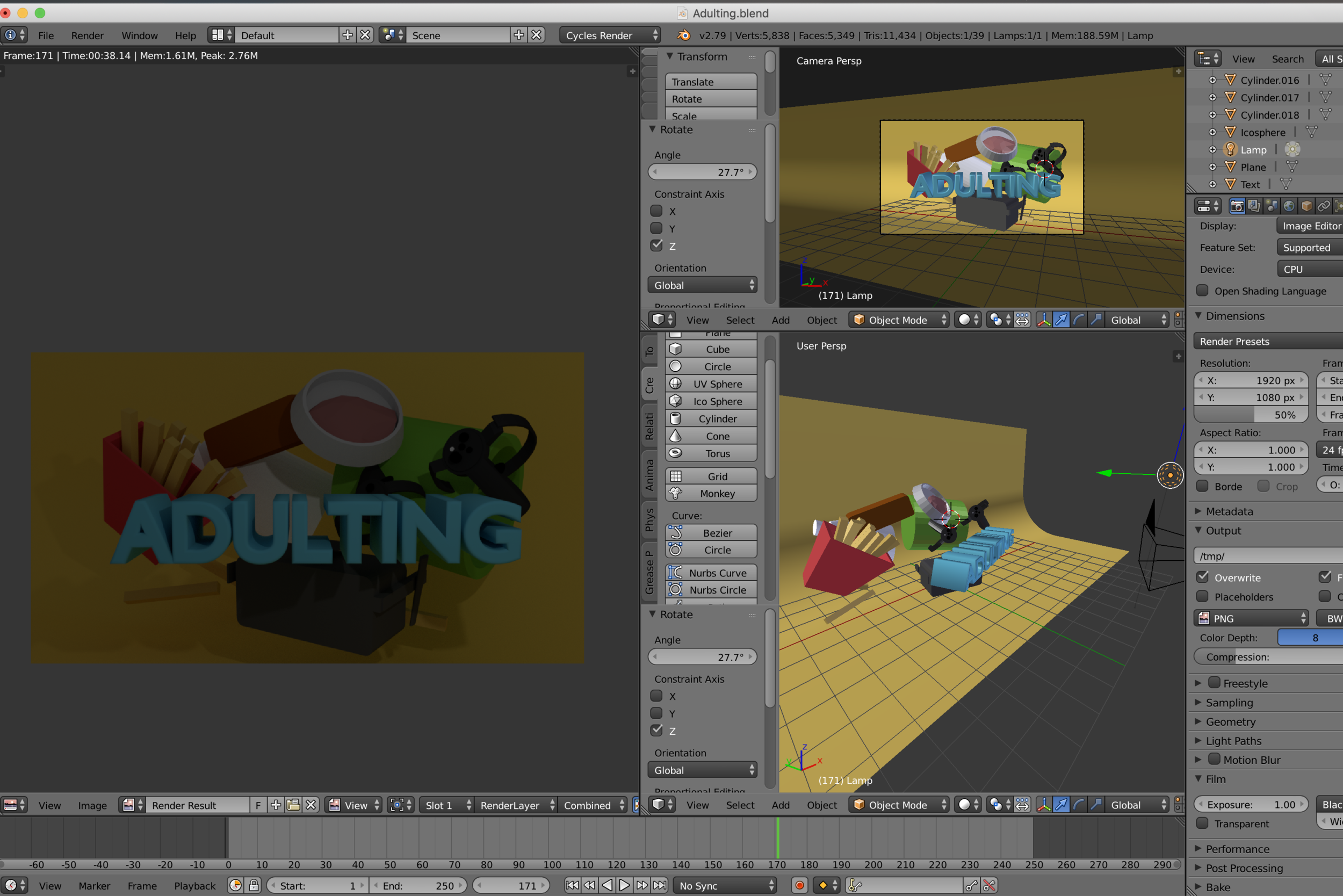 3D Poster Rendering