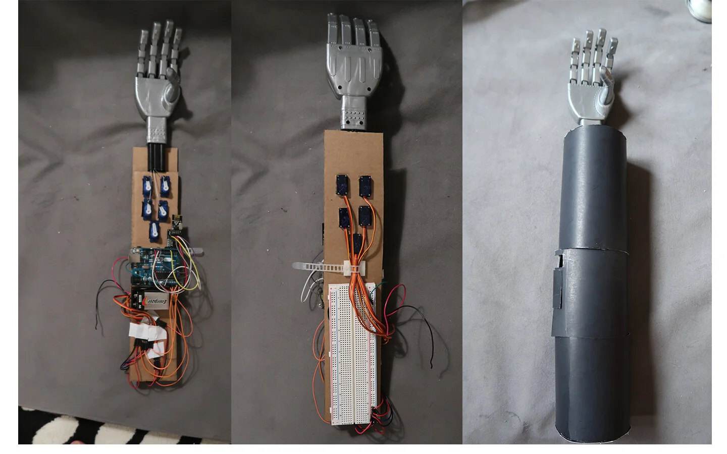 Final Prototype | Instead of lining up the servo motor, I have carefully put two of them in a row.