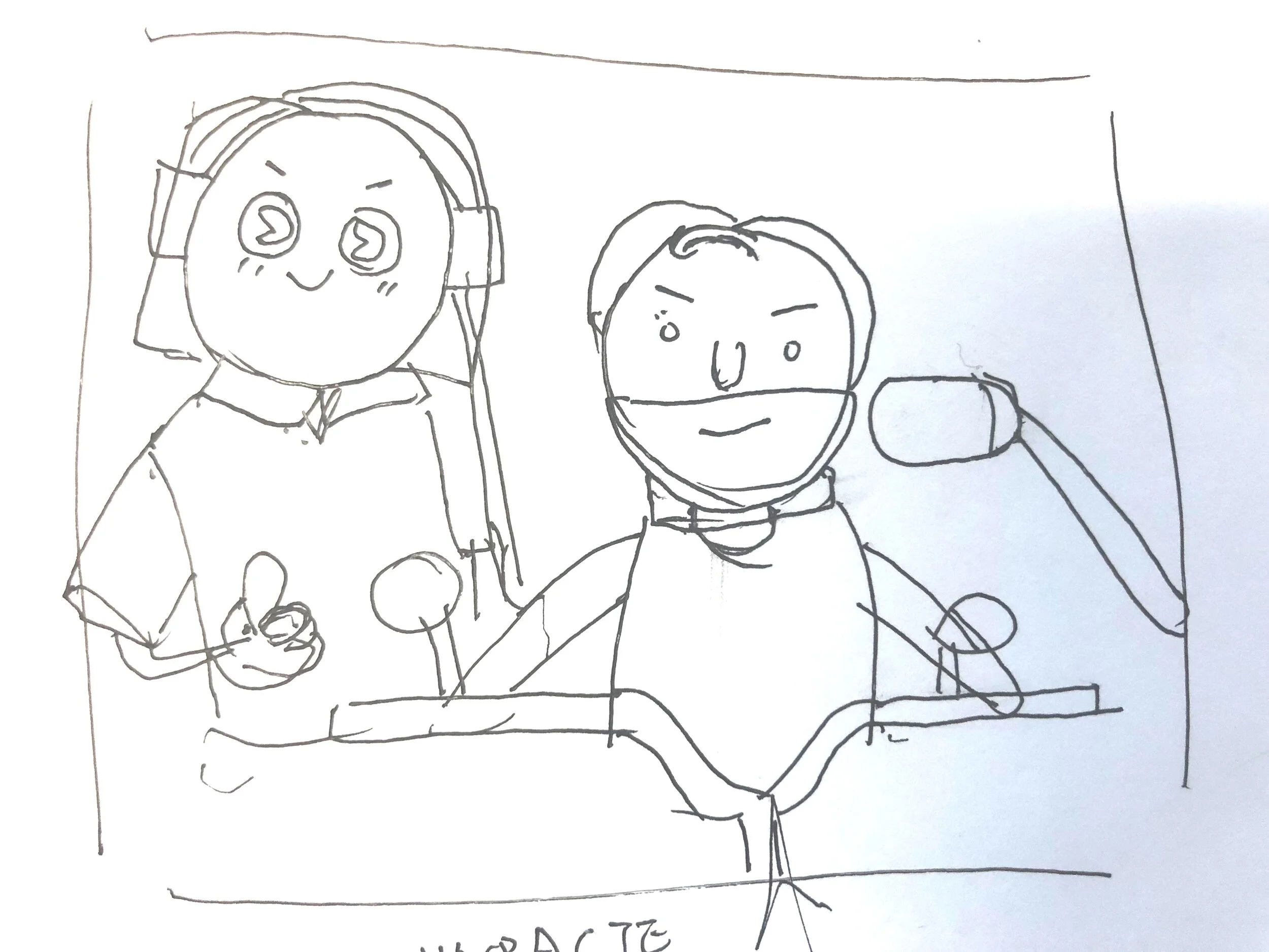 Detailed Pencil Sketch of Fact 1