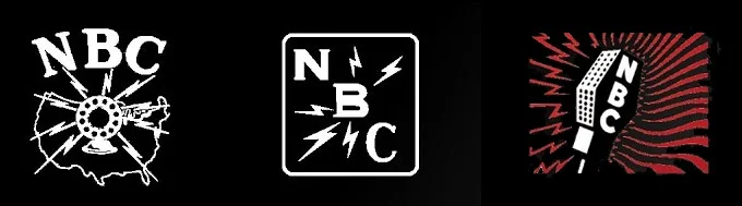 These NBC logos date from 1926, 1931 and 1942