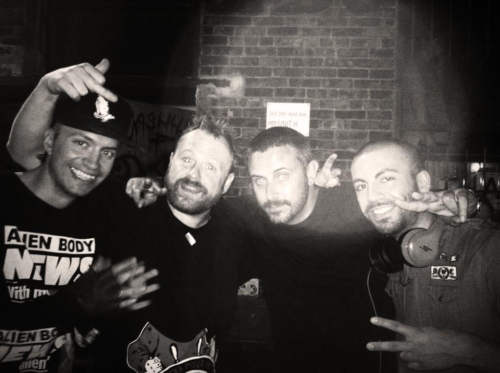 (l-r Pictureplane, Sole, Jeremy Scahill & DJ Pain 1)