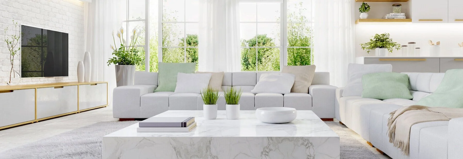 Modern+kitchen+and+modern+living+room+in+white+interior+design.jpg
