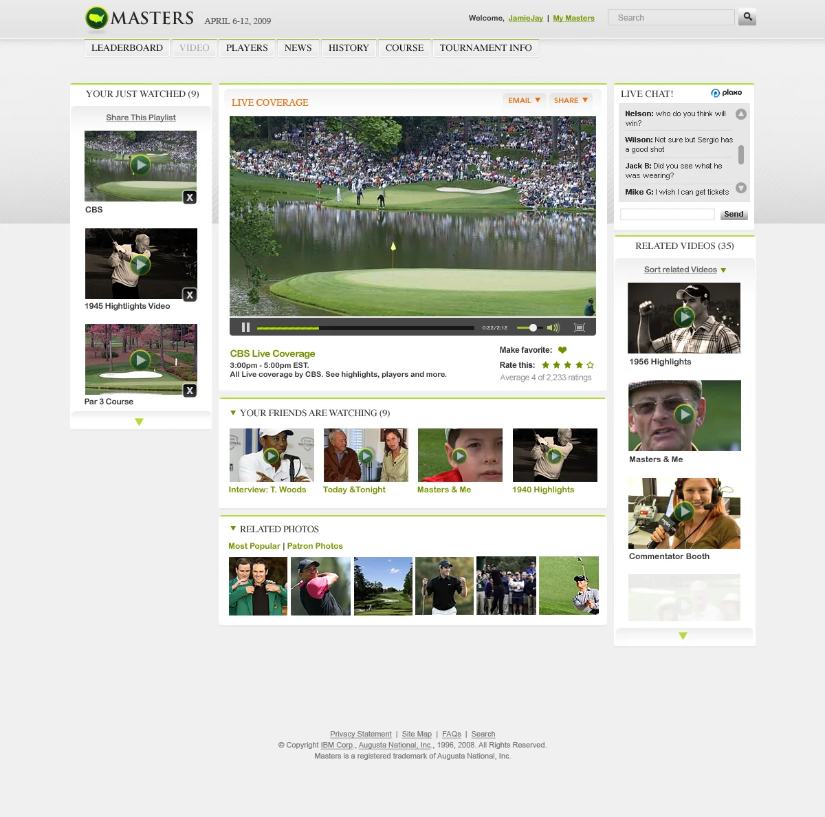 The Masters: themasters.org Website