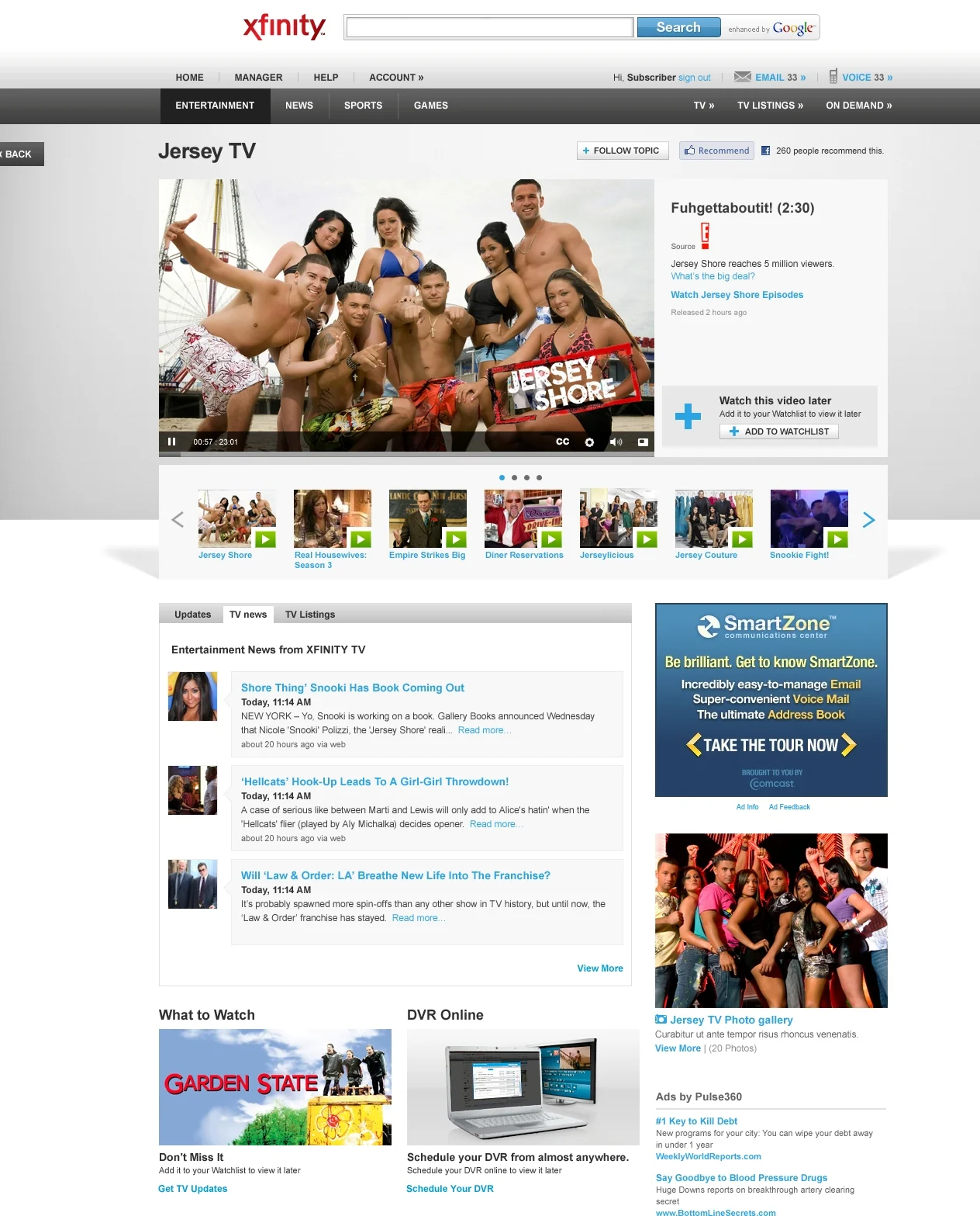 XFINITY.COM - Content Strategy Concept