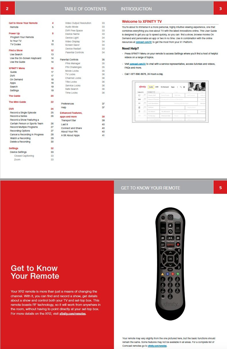 Comcast X1 User Guide