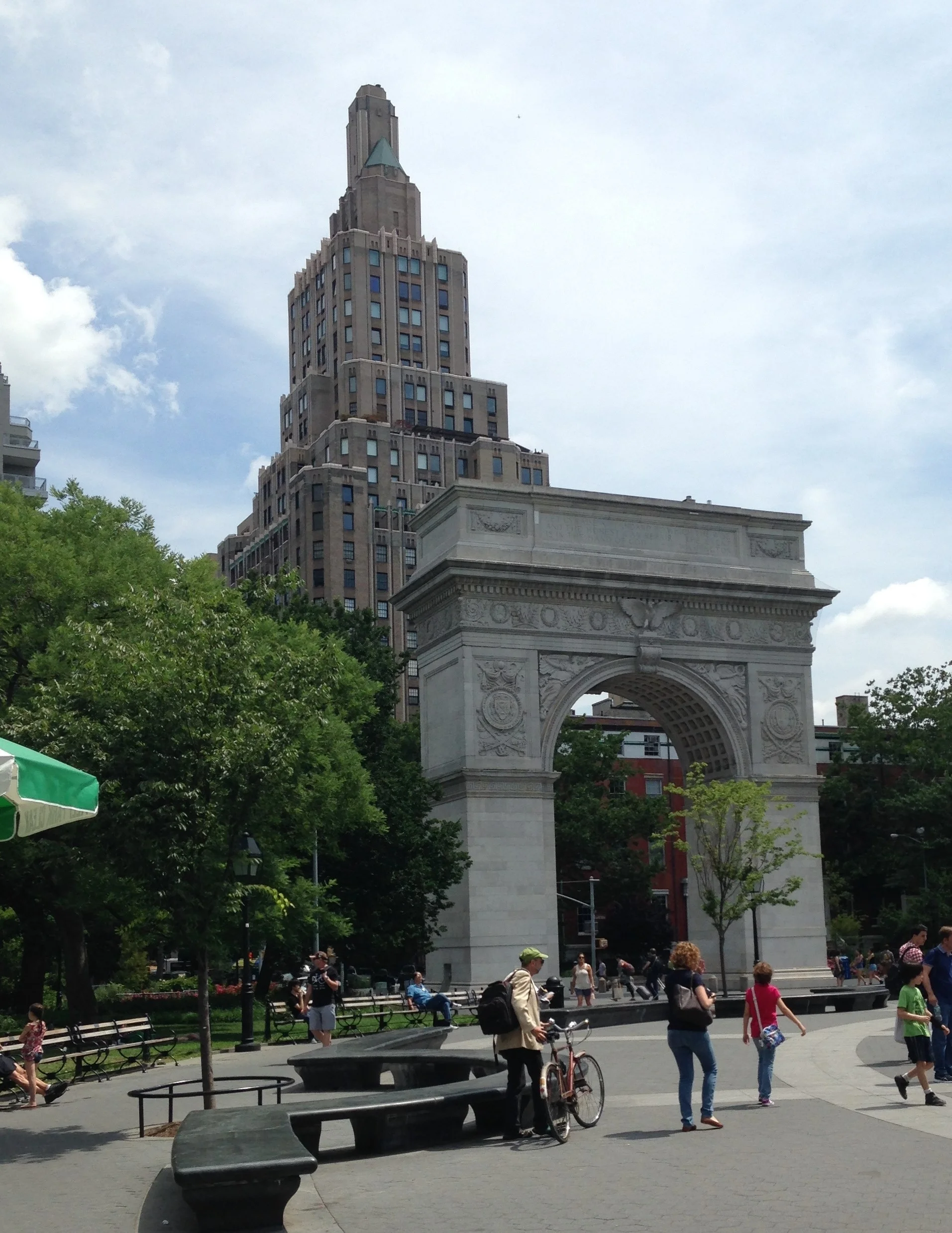 The city grid and NYU of New York City