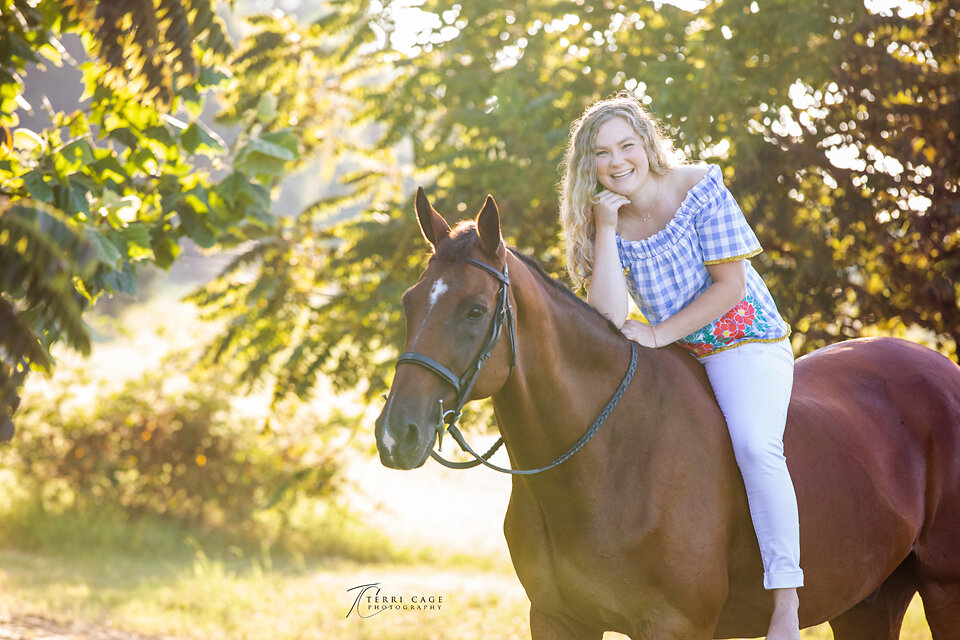 Bareback equestrian