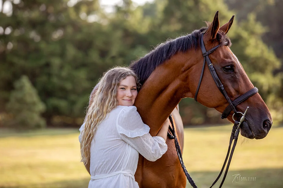 Horse and human portriats
