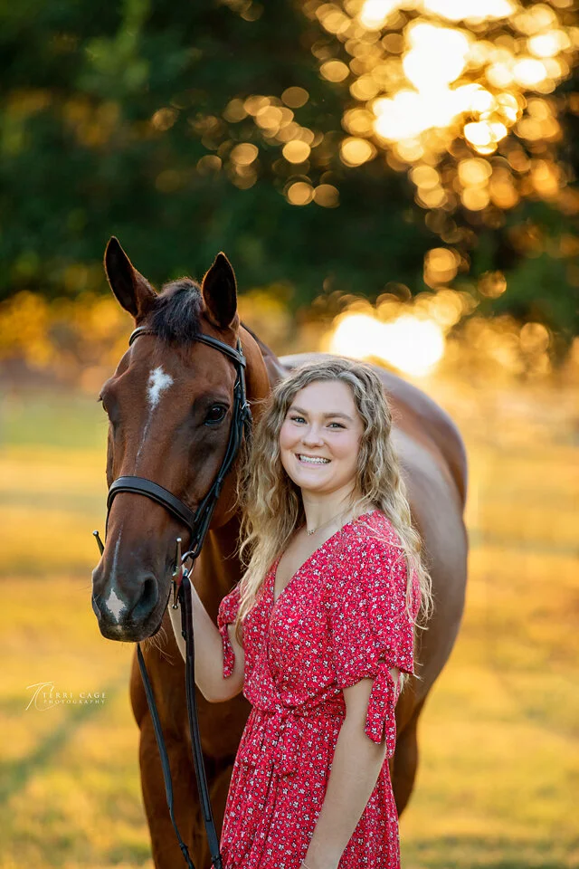 golden hour pictures with your horse aubrey texas