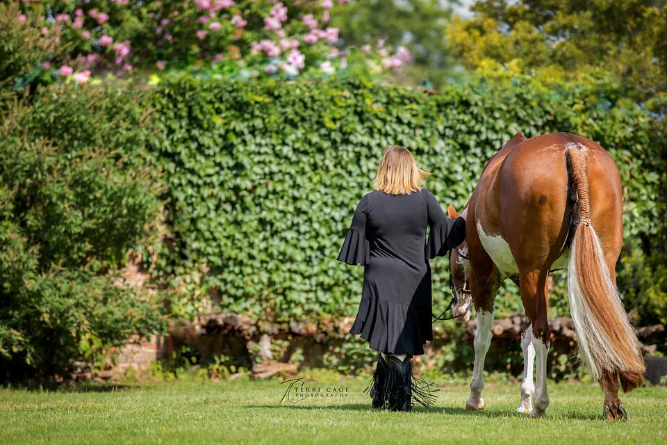 Walking Away with horse