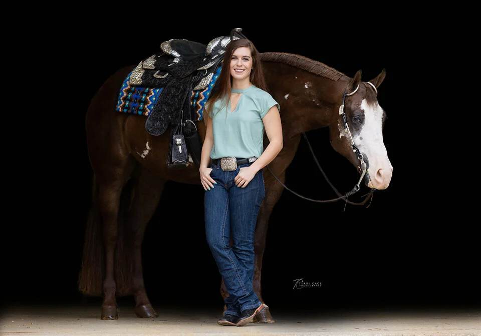 Texas  horse black background photographer