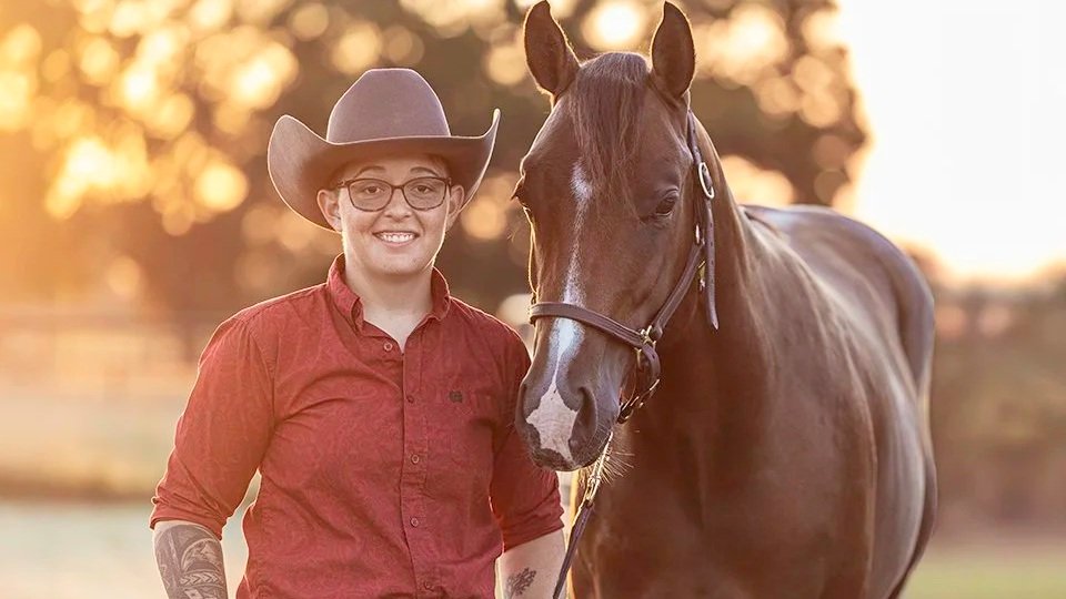 A Young Quarter Horse Stallion and His Dedicated Owner