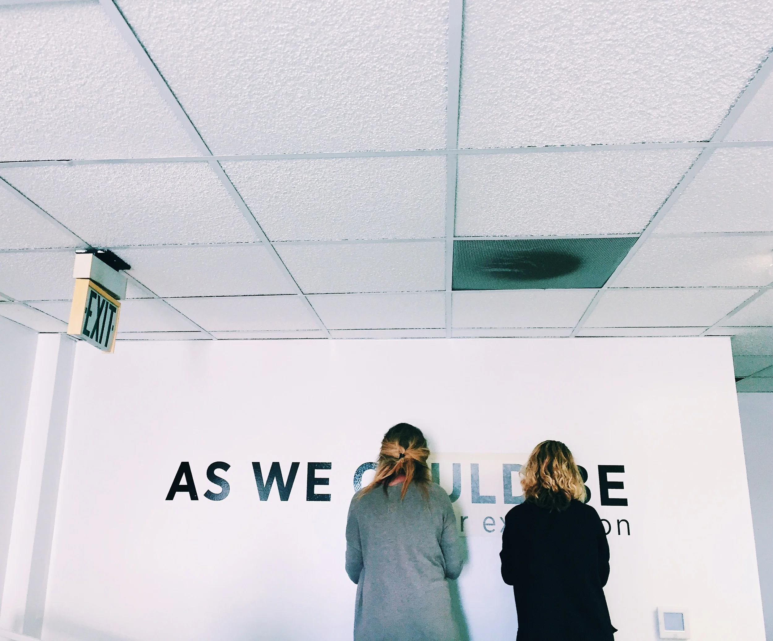 Installing all of the vinyl for the show was so fun!