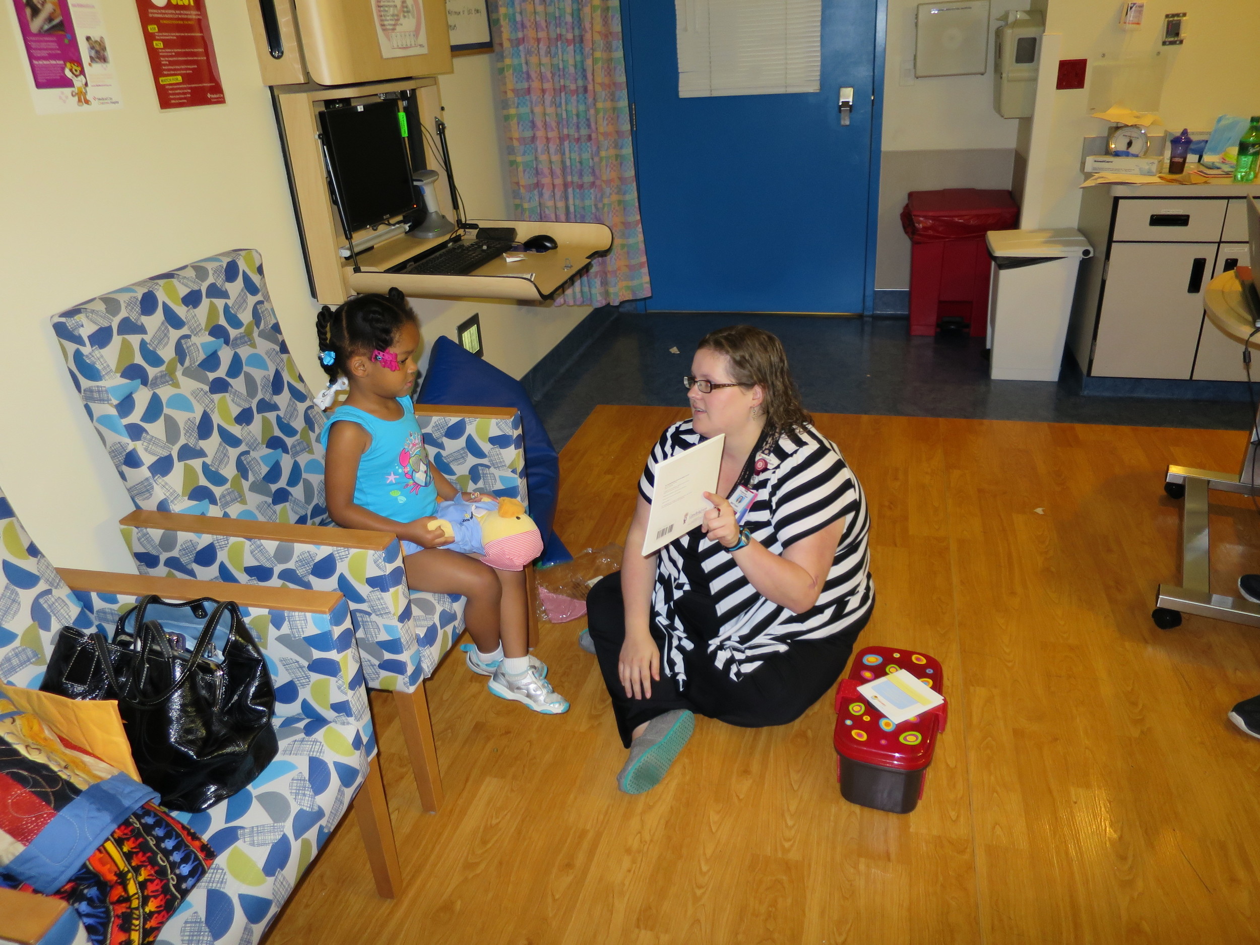Day 5: Laurel and the Child Life Specialist