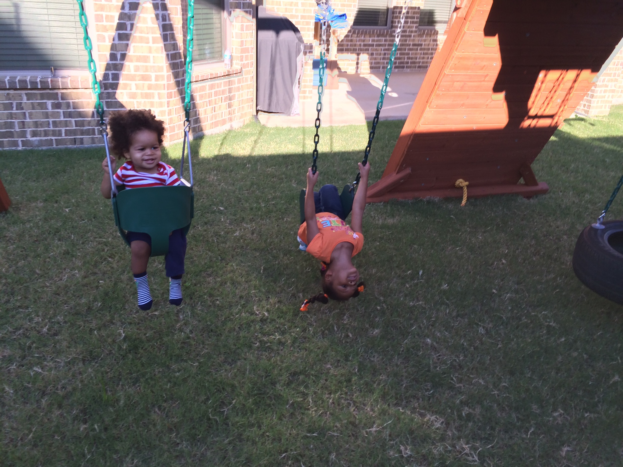 Laurel loved that Elliott joined her outside.