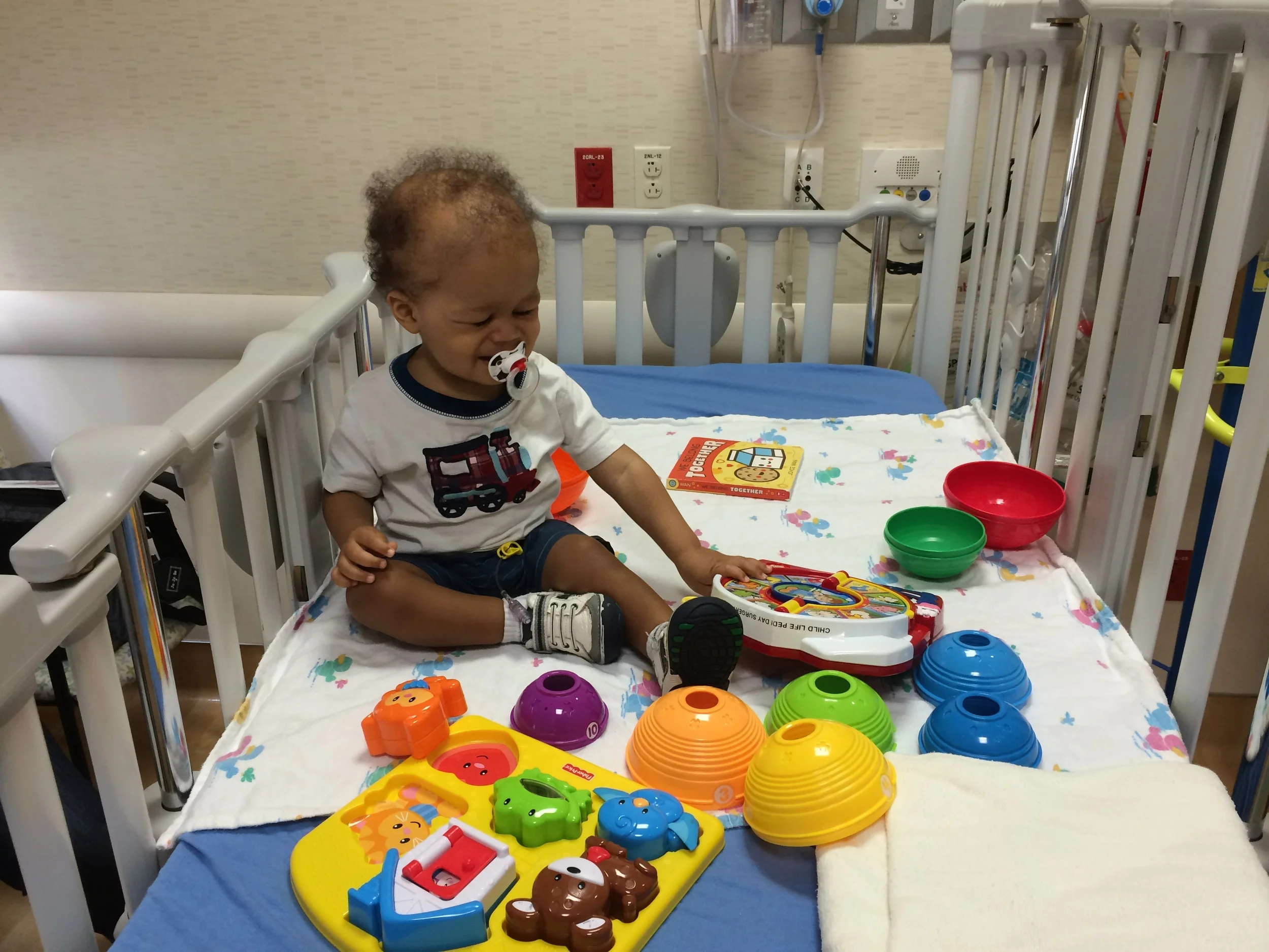 Day 77: Getting ready for his transfusion