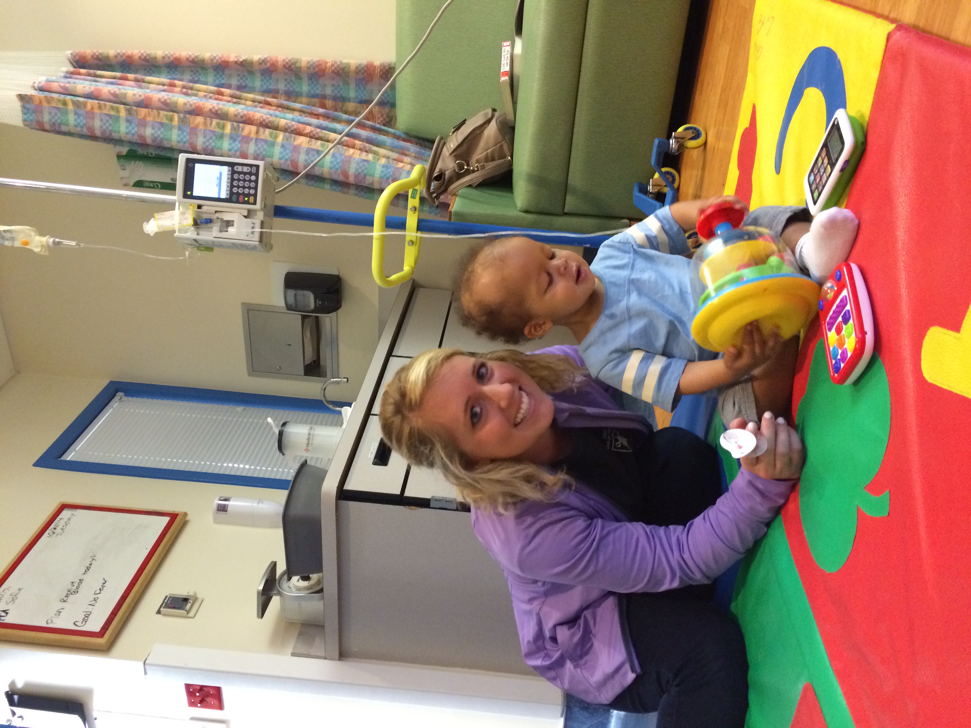 Rachel and Elliott enjoying some playtime