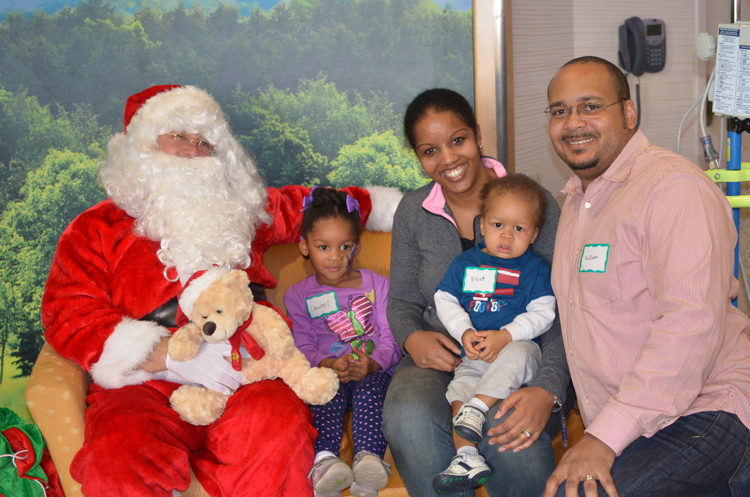 Day 135: Family photo with Santa during Christmas party