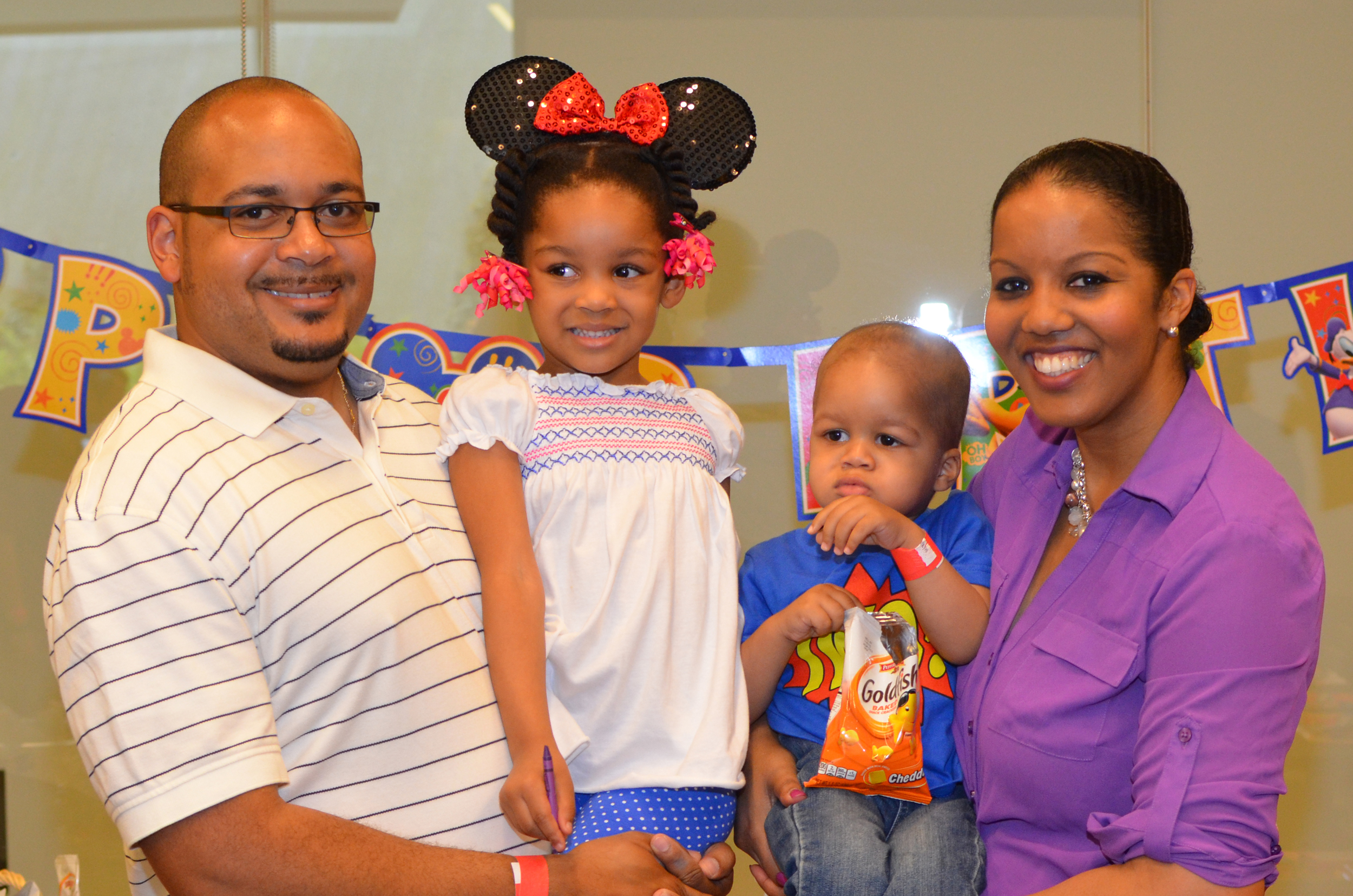 Day 297: Family photo at Elliott's birthday party