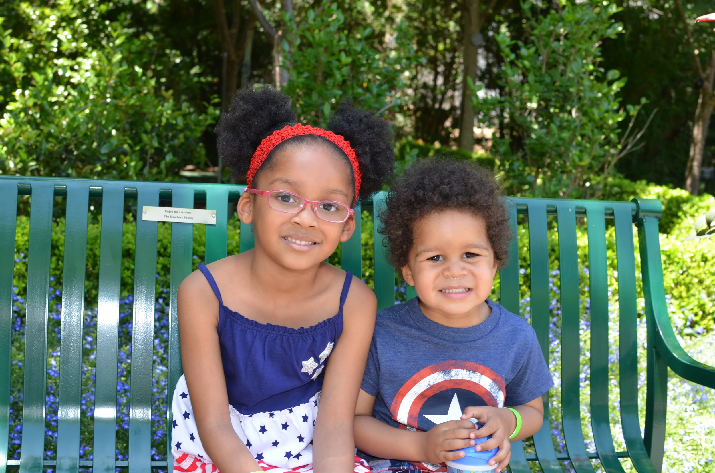 Day 677: Elliott and Laurel looking patriotic on Memorial Day