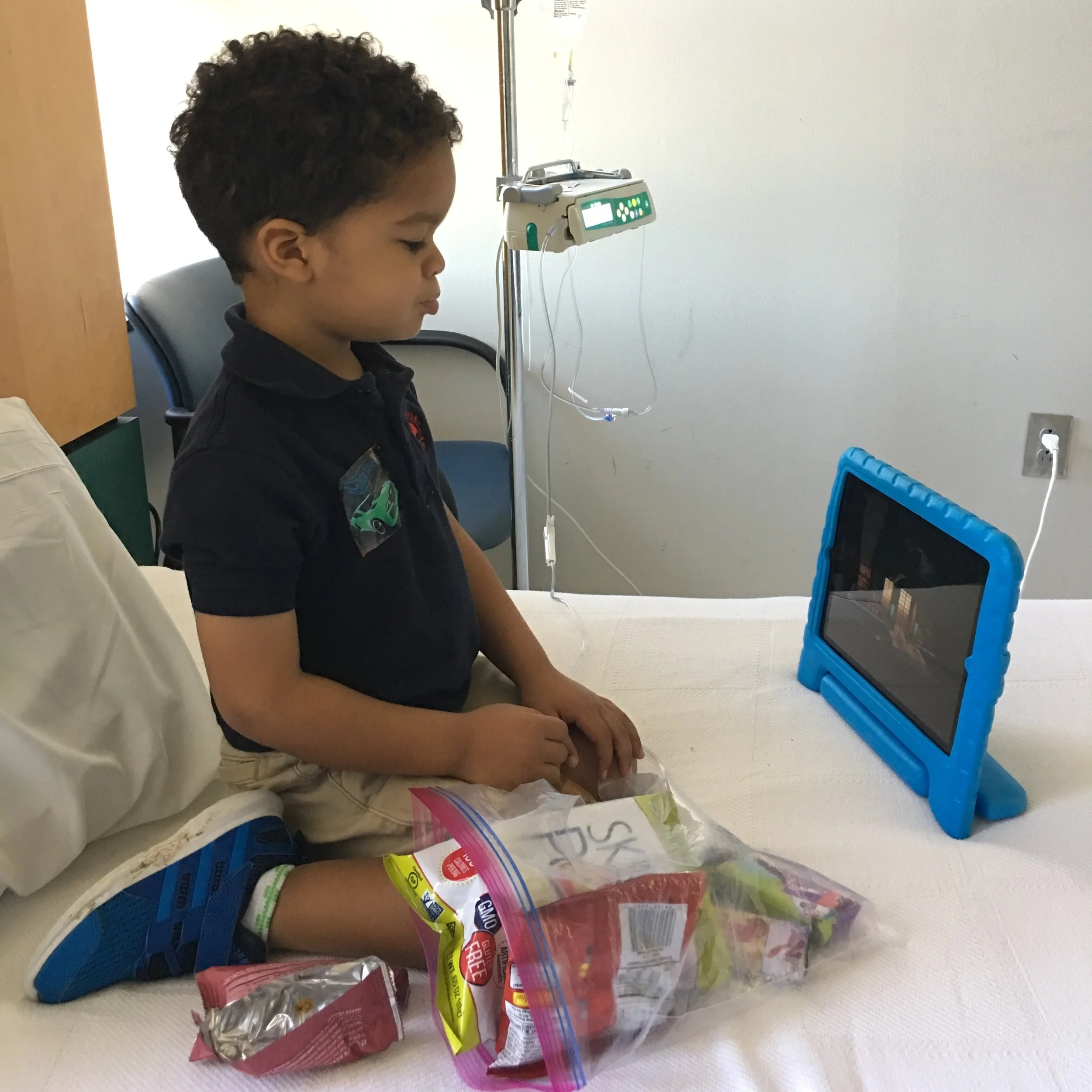 Day 845: At his clinic visit this past November we official started the 1 year countdown until Elliott completes chemo!
