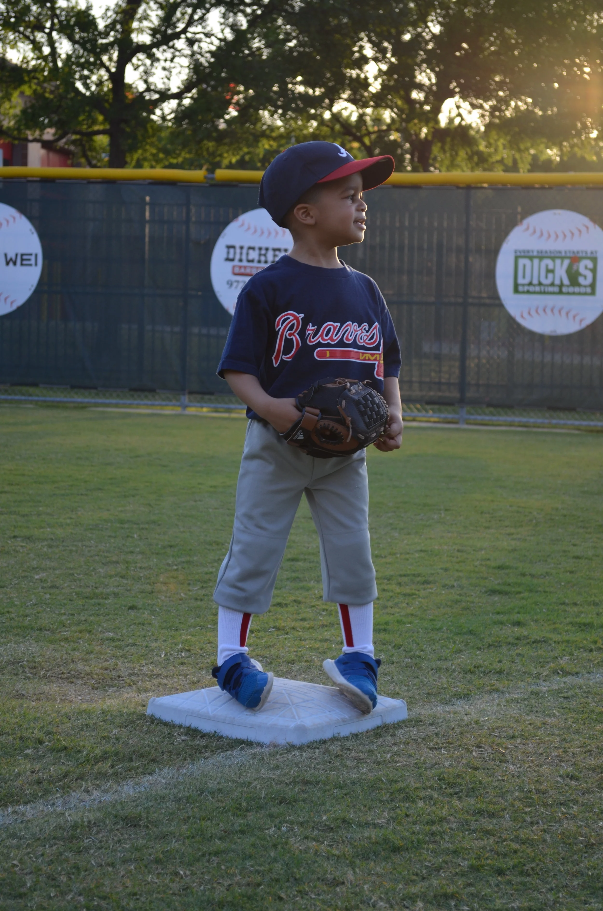 Day 990: Elliott began baseball this month. I was surprised by the joy and relief I felt seeing him playing with the other kids at his first game. He has come a long way.