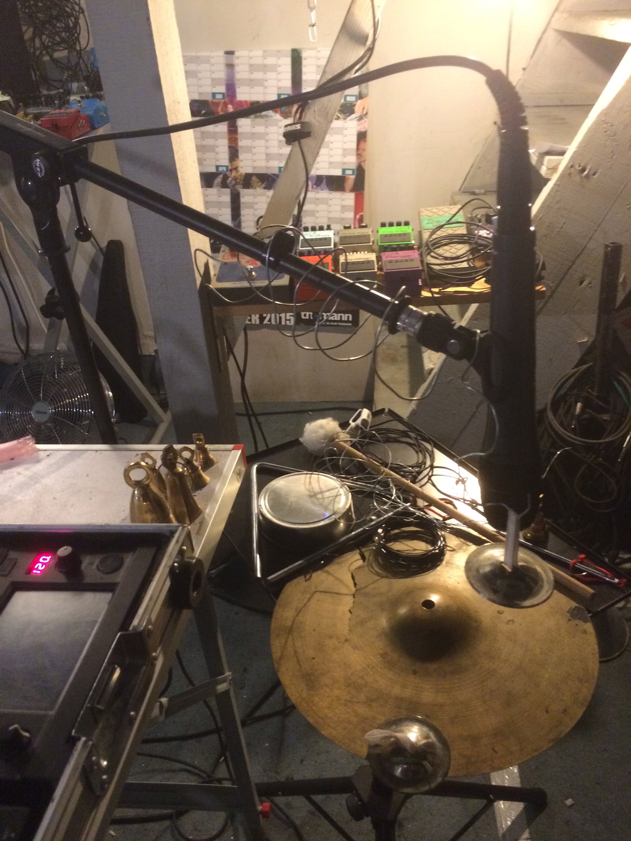 cymbal/metal/bells set up