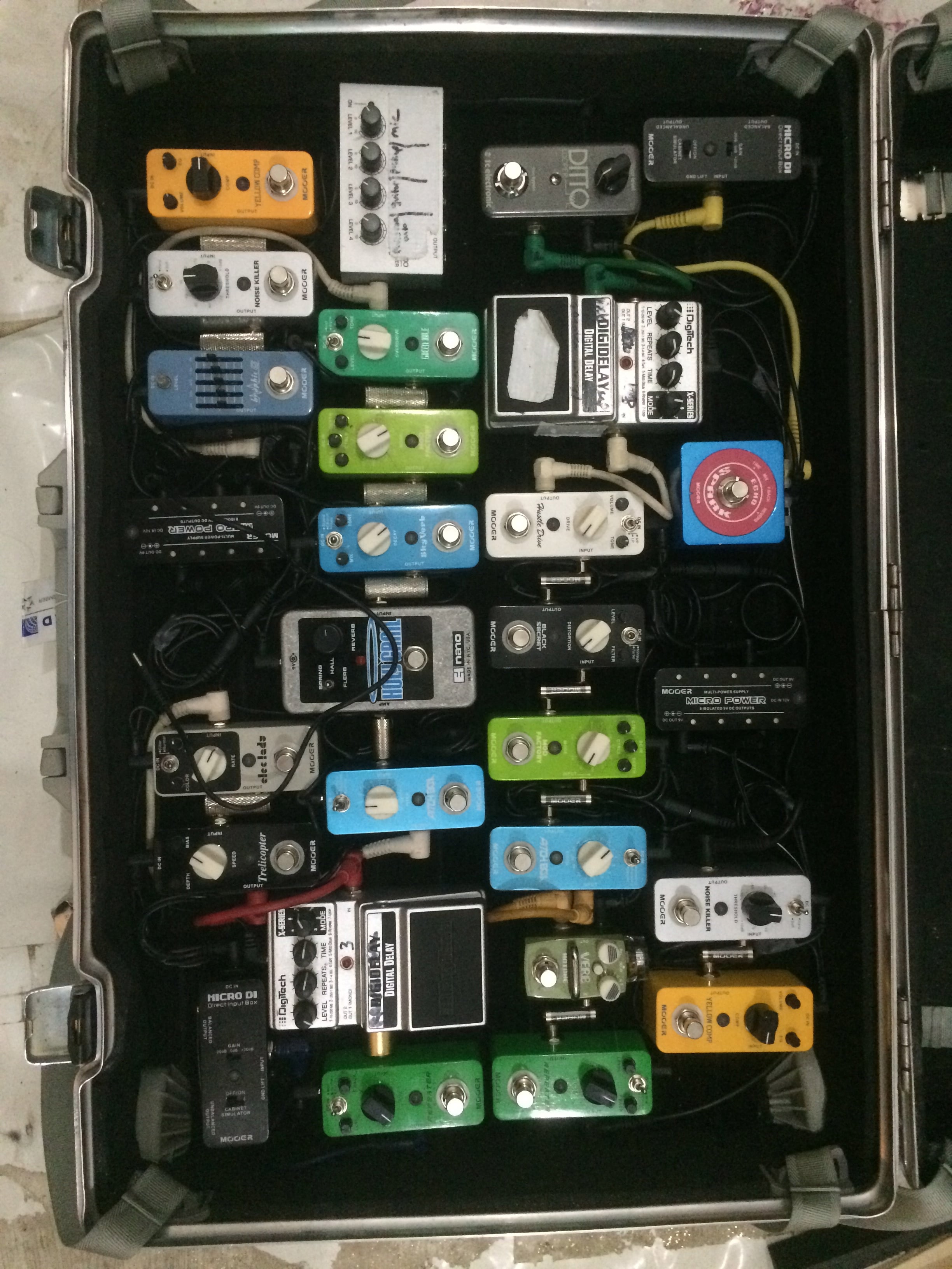 new pedal boards packed nicely for touring